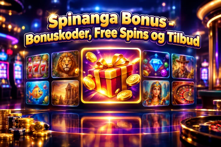 Spinanga Bonus - Bonuskoder, Free Spins og Tilbud